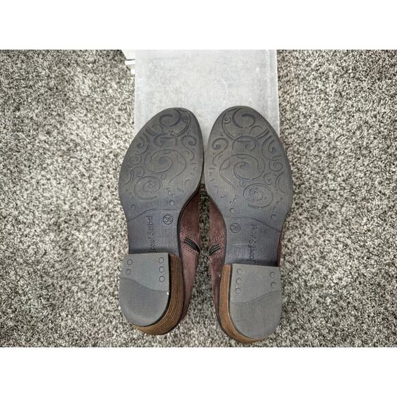 Josef Seibel Steampunk Size 36 US 5.5 Suede Fur Lined Brown Heel Zipper Booties - Picture 8 of 8